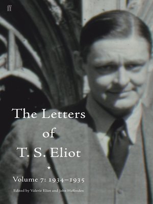 cover image of Letters of T. S. Eliot, Volume 7